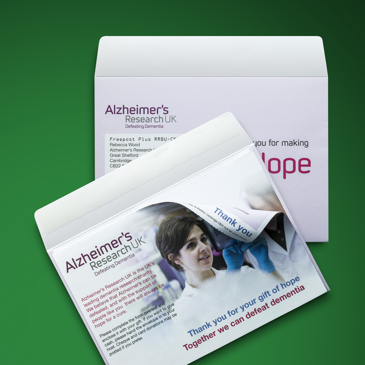 custom printed envelopes for charities